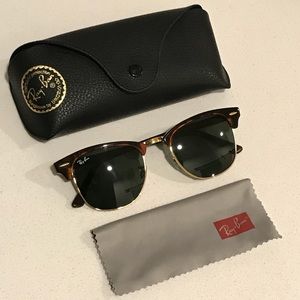 Ray Ban Clubmaster Tortoise Sunglasses